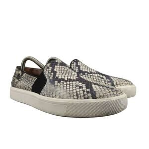 Vince Shoes Womens 9.5 Sneakers Slip On Fashion Lifestyle Leather Snake Print